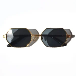 Luxury Metal Aviation Sunglasses Designer Shades for Women Men in Gold Frame for Weddings Parties