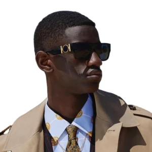 Luxury Pilot for Sunglasses New UV400 Blue Full Rim Acetate Frame Customized Logo Unisex Fashion