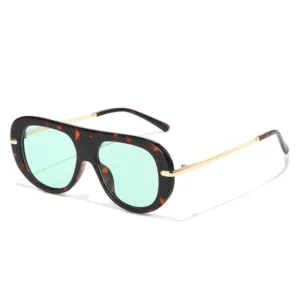 Luxury Retro Metal Pilot Sunglasses UV400 Protection Outdoor Driving Travel Shading Sunglasses Unisex