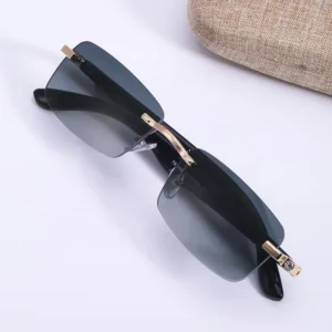 Luxury Retro Small Rectangle Shades Ladies Square Summer Women Sunglasses
