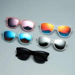 Luxury Retro Square Frame Sunglasses for Men and Women Jelly Color with Custom Logo UV Protection Polarized Plastic Frame