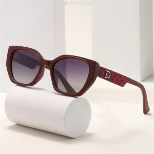 Luxury Shades UV Proof Eyewear Large Frame Square Gradient Sunglasses
