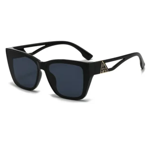 Luxury Stylish Sun Shades Women Trendy Black Retro Glasses New Square Frame Fashion Sunglasses for Ladies