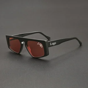Luxury Sunglasses Men High Quality Polygon Sunglasses Manufacturer Custom Logo Acetate Sunglasses
