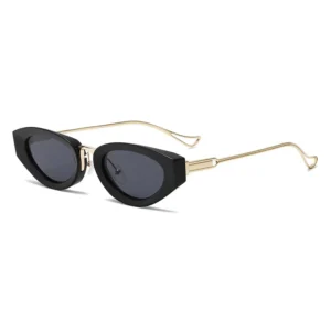 Luxury Vintage Sexy Cat Eye Oval Sunglasses Women Trendy Punk Small Frame Shades for Ladies UV400 Vintage Driving Sunglass