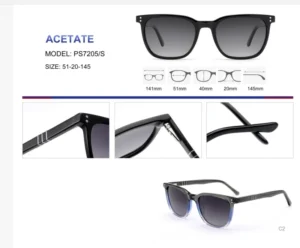 Magnetic Acetate Polarized Full Rim Unisex Fashion Sunglasses UV400 Tac Lenses Clip on