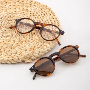 Manufacturer Custom Acetate Sunglasses Luxury Fashion Round Sunglasses for Men and Women