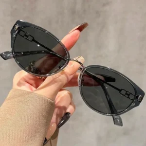 Manufacturer Direct Supply High End Anti UV Cat Eye Sunglasses for Women New Style Brown Color for Driving
