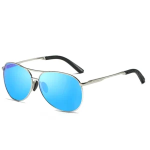 Manufacturer’s Men’s Outdoor Eyewear Fashion Polarized Fishing Sunglasses Gold Metal TAC Lenses White Clear