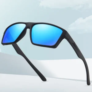 Matt Black Color TR90 Frame Polarized Lens Custom Logo Mens Outdoor Driving Sports Sunglasses