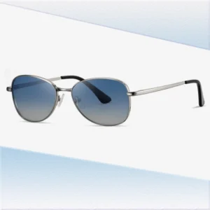Men Metal Sunglasses with Large Frame Shape and Lightweight Feel for Casual Outdoor Looks