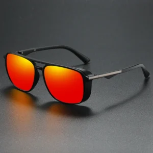 Men Square Punk Style TR90 TAC Polarized Sunglasses Outdoor Fishing Sunshade Driver Driving UV400 XY503