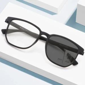 Men Square Tr90 Anti-blue Light Computer Outdoor Shade Sunglasses Photography Photocromic Multi-focus Reading Glasses