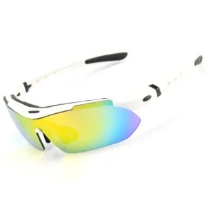 Men and Womans Sportig Glasses Outdoor White Frame Sport Sunglasses