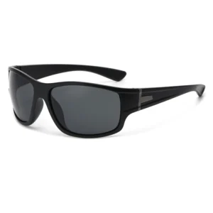 Men’s Black Rectangle Sunglasses UV400 Protection Sport Style Outdoor Driving Daily Fashion Shades for Men