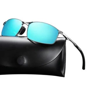 Men’s Classic Square Polarized Sunglasses with UV400 Protection Full Frame for Sports & Fishing