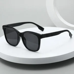 Men’s Fashion Hinge Toothed Sunglasses Square High definition UV Resistant Sunglasses Driving Sunscreen Glasses