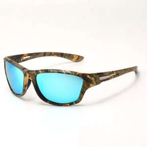 Men’s Fashion Sports Sunglasses with Polarized Color Film Dustproof Riding Features Metal and PC Frame Tac Lenses