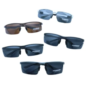 Men’s Full Rim Aluminum Magnesium Sunglasses Polarized UV400 Lenses Copper for Fashion Protection Decoration