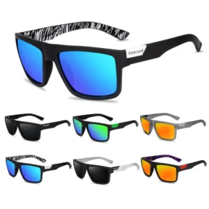 Mens Glasses Fashion Night Vision Polarized Glasses Outdoor Riding Square Windproof Eyewear Glasses Sports Men