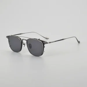 Men’s Glasses Frame High end square Pure Titanium Clip on Set M3111 Big Face Sunglasses Glasses Frame