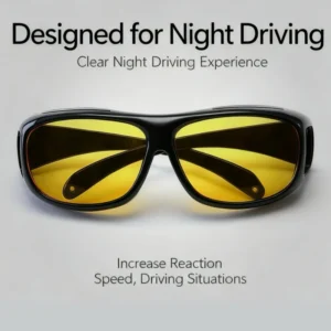 Men’s Night Vision Anti-Dust Cycling Glasses Multi-Function Goggles Sunglasses for Driving Wind & Sand Protection