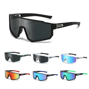 Men’s Outdoor Bicycle Brand Custom Logo Driving Running UV400 Windproof PC Sport Sunglasses CH1802