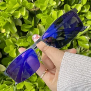 Men’s Photochromic Glasses Anti Blue Light UV400 Indoor Outdoor Lens Metal Half-frame