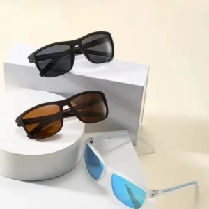 Men’s Polarized Sunglasses for Driving Outdoor Anti-Ultraviolet Fashion Square TR90 Frame Glasses