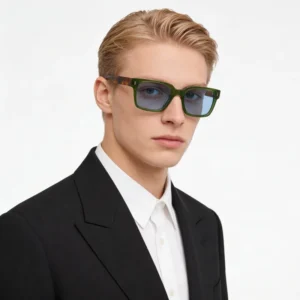 Men’s Square UV400 Luxury Trendy Polarized Acetate Lightweight Comfortable Sunglasses