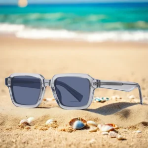 Men’s Square Vintage Retro Sunglasses Hand-Crafted Acetate Frame TAC Lenses UV400 Protection Polarized Eyewear