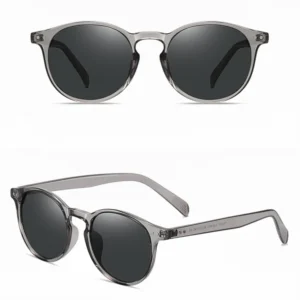 Men’s Sunglasses Polarized TR90 Anti Glare Frame Transparent Grey Lens Summer Essential