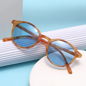 Men’s Sunglasses Round Classic Sunglasses TR90 Polarized Custom Logo