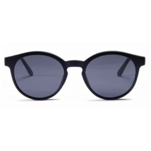 Men’s Vintage Retro TR90 Frame Sunglasses round Magnetic Clip On Eyewear with Polarized Tac Lenses