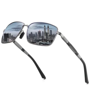 Men’s Vintage Square Sunglasses UV400 Lens Eyewear Accessories Polarized Male Sun Glasses for Men Women