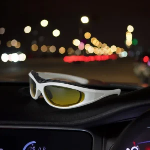 Men’s Women’s Performance Eyewear Night Driving Sunglasses TAC Lens Polarized Clear Lenses UV400 Optical Sport Style Red Blue