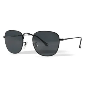 Men’s and Women’s Purple Silver Stainless Frame Polarized Retro Sunglasses