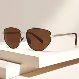 Metal Cat’s Eye Polarized Sunglasses UV400 Reading Glasses for Men Women Model 4003P