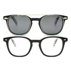 Metal Clip Sunglasses Prescription Glasses Acetate Frame Polarized Lenses Multiple Colors