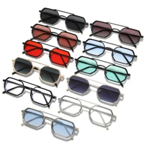 Metal Frame Eyewear Unisex Sunglasses