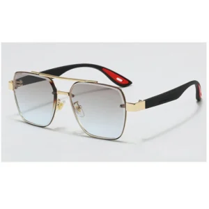 Metal Frame Luxury Designer Brand Sunglasses Unisex for Men and Women with Different Colored Glasses