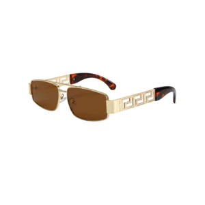 Metal Frame UV400 Gradient Double Bridge Pilot Shades Sunglasses Steampunk Fishing Driving Sun Glasses