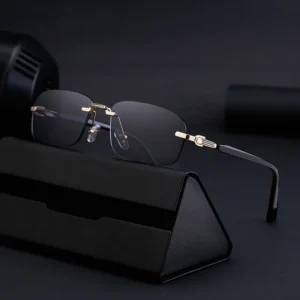Metal Geometric Fashion Sunglasses Custom Metal Frame Gradient Lens Sunglasses for Men