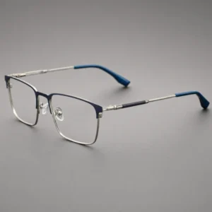 Metal Glasses Frames for Men Eyeglasses Optical Spectacle Frame Full Rim Rectangle Spectacles Men Metal Frame Glasses