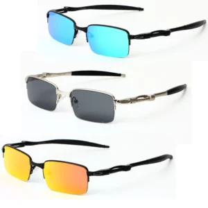 Metal Half Frame Polarized Fishing Sunglasses Shades Driving Sunglasses