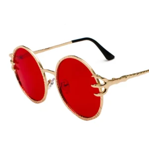 Metal Ocean Piece Sunglasses Magic Claw Glasses Frame Men Women Round Sunglasses