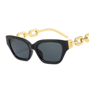 Metal Small Frame Color Lens Fashion Cat Eye Sunglasses Sun Shade Glasses