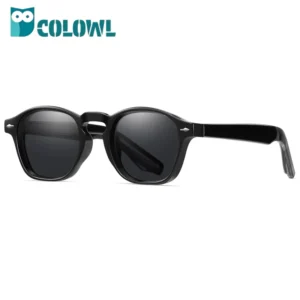 Metal Square Frame Polarized Sunglasses UV400 Protection Lightweight Comfortable Unisex Fashion Eyewear