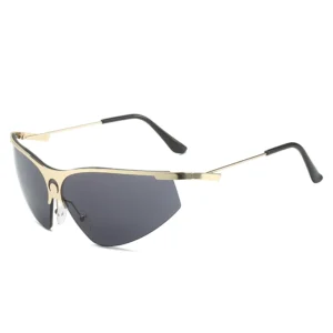 Metal Sunglasses Woman Sunglasses Cycling half frame metal sunglasses women