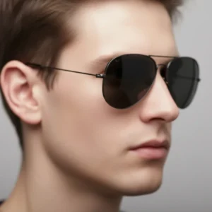 Metal Sunglasses for Men Polarized Lens UV400 Gray Metal Frame Custom Logo